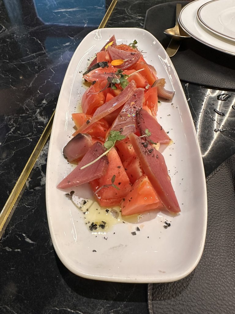 Tomate con mojama